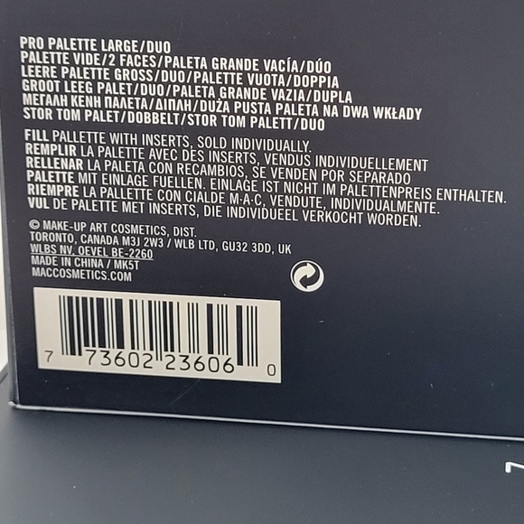 MAC Pro Palette *LARGE/DUO* Magnetic Black Case / EMPTY / New in box - Picture 5 of 8